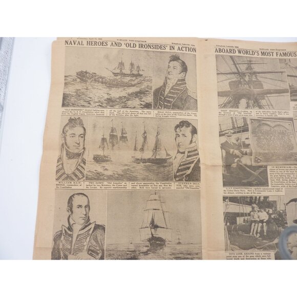 The Oakland post Enquirer Welcome Old ironsides April 1933 souvenir ed very rare - Picture 7 of 15